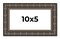 10x5 Modern Bamboo Picture Frame with UV-Resistant Acrylic & Acid Free Backing, Available in 5 Finishes - Gold, Silver, Brown, Black, and Natural